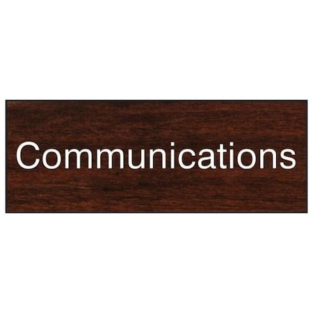 Accuform 8 in W x 3 in H, Engraved Plastic PSG858WL